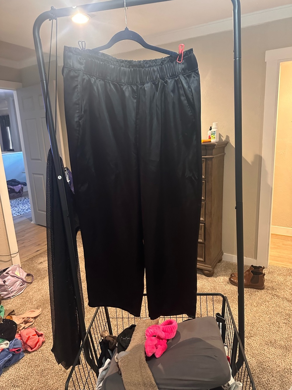 Lane Bryant satin pants